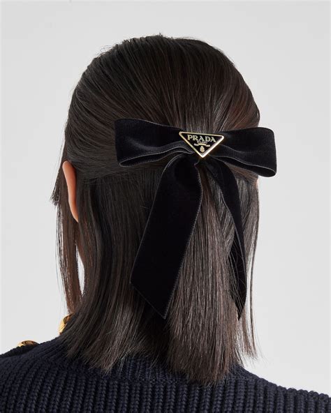 prada cushion headband|Prada hair clips.